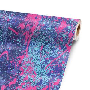 Vibrant Splatter 72” x 52” Vinyl Wrap Sheet for Large or Custom Items | 3M wrap DIY to Custom Gear of All Types and Sizes, Including Vehicles, Boats, appliances, Furniture, ATV’s, Golf carts, Bikes