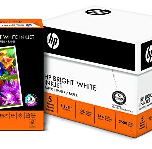 HP Papers Printer Paper 8.5 x 11 Paper BrightWhite 24 lb 60 Case 100 Bright Made in USA – FSC Certified 203000P Pallet 160000 Sheets
