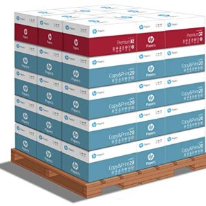 HP Papers 8.5×11 Printer Paper | Copy&Print 20 lb. | 32 Cases with extra 8 Premium32 – 184000 Sheets | 92 Bright | Made in USA – FSC Certified | 004380P
