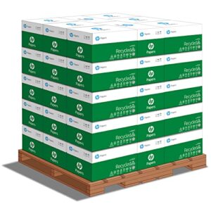HP Printer Paper | 8.5 x 11 Paper | 30% Recycled Paper | 40 Case Pallet – 200,000 Sheets | 92 Bright| Loading Dock Delivery | Made in USA – FSC Certified | 112100P