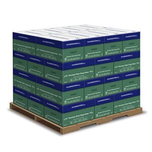 Hammermill Printer Paper, Premium Color Cover 60 lb Copy Paper, 8.5 x 11-1 Pallet, 32 Cases (80,000 Sheets) – 100 Bright, Made in the USA, 122549P, White