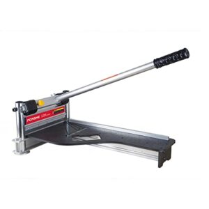 Norske Tools NMAP010 9″ Laminate Flooring and Siding Cutter with Heavy Duty Fixed Aluminum Fence and Built-in Precision Angled Miter Settings Including Knee Pads