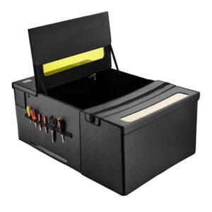 VEVOR Laser Engraver Enclosure 48 x 31.5 x 19.6, Dual-Direction Viewing, Flame Retardant and Fireproof Cover, with Exhaust Fan and Pipe, Insulates Smoke, Noise and Eye Protection, Black