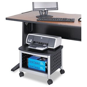 Safco Underdesk Multi Functional Stand – 1855BL, Powder Coated Steel, Swivel Wheels, Holds 100 lb – Home Orginization Solutions