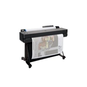 HP DesignJet T630 Large Format 24-inch Plotter Printer, with Auto Sheet Feeder, Media Bin & Stand (5HB09D) – New Model