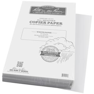 Rite In The Rain All-Weather Bulk Copier Paper, 12″ x 18″, 20# White, 500 Sheet Pack (No. 201218)
