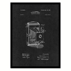 Spot Color Art PATENT150043BK-1317BK 1902 Photographic Brownie Camera, 13″ x 17″